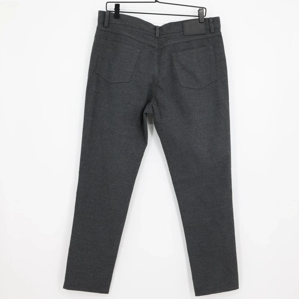 Brooks Brothers Men Straight Leg Wool Blend Pants Charcoal 34x30 Classic‎ Preppy